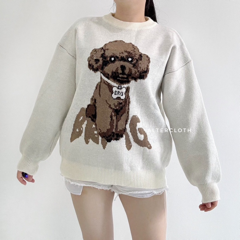 alter.cloth - MILO SWEATER | Atasan Wanita Lengan Panjang Longsleeve Baju Hangat Korea Fashion Knitw
