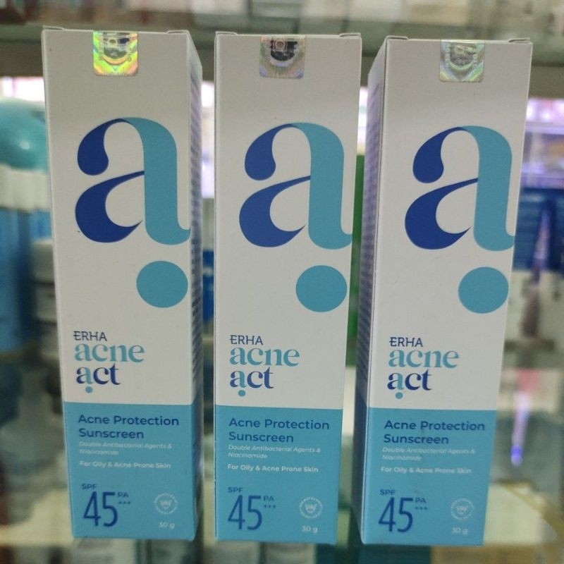 ERHA ACNE Protection Sunscreen SPF 45 PA+++ || Erha skincare asli || Erha skincare original