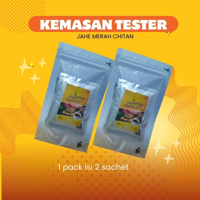 

Kemasan Tester jahe merah bubuk chitan Menyegarkan Obat Diet Herbal Original Ori