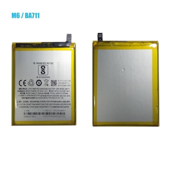 BATERAI MEIZU M6 BA711