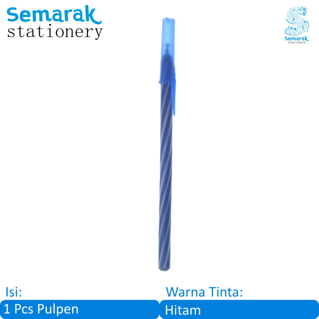 

Bolpenku Spiral Pulpen Murah Motif Ulir - Hitam