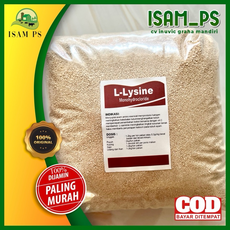 LYSINE LISIN asam amino hewan ternak lysine MEIHUA REPACK 1kg