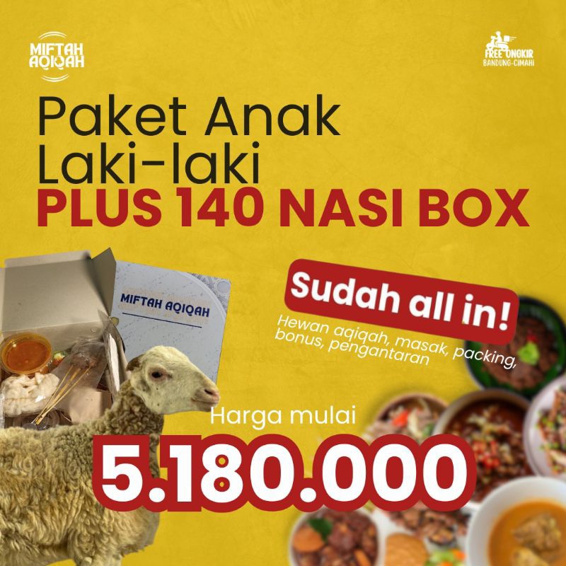 

Paket Aqiqah Anak Laki-laki 140 Box