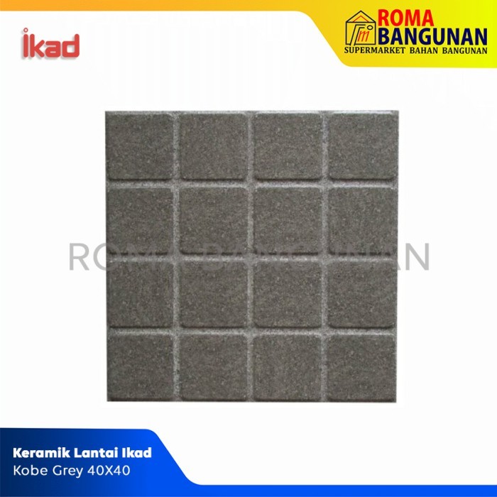 Ikad Keramik Lantai / Keramik Teras SXL KOBE GREY 40X40