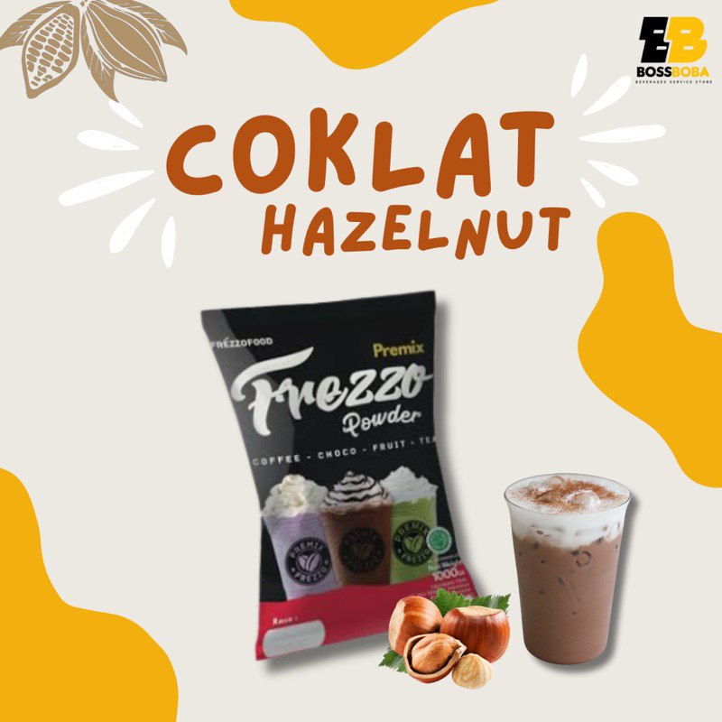 

Bubuk Minuman Rasa Coklat Hazelnut Premix Frezzo Powder Drink 1kg/Minuman Kekinian Murah/Bossboba