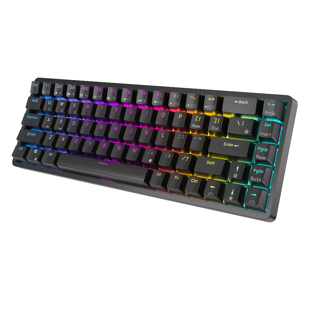 Royal Kludge RK 837 White 68 Key Gaming Keyboard