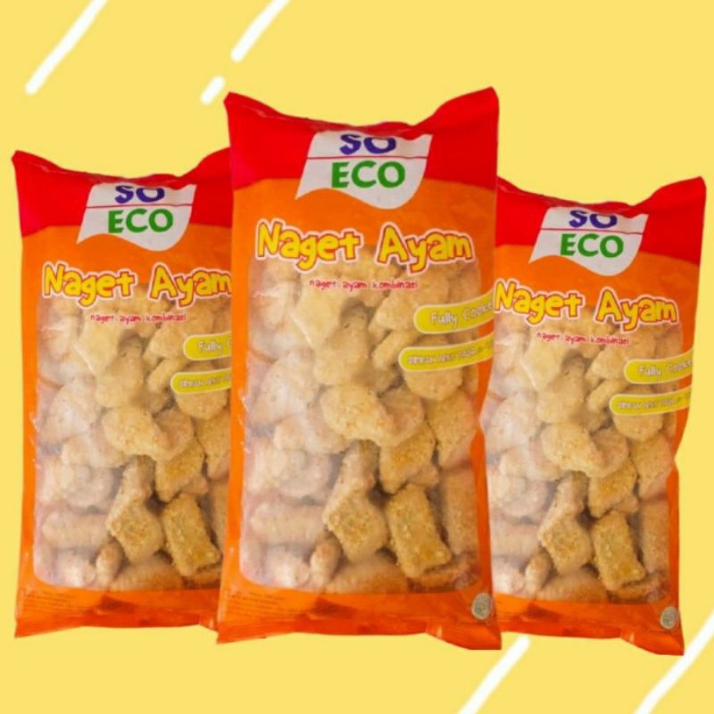 

So Eco Chicken Nuget Naget Nugget Ayam 1kg Frozen Food Sukabumi