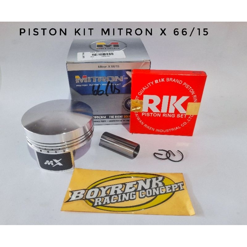 PISTON KIT SEHER SEKER MITRON X 66/67 PIN 15 - BOYRENK RACING