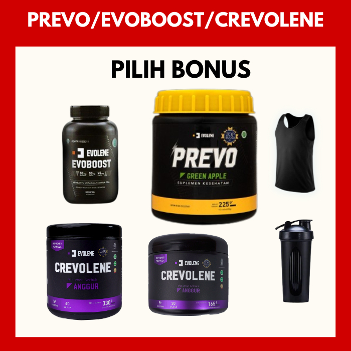 PREVO / EVOBOOST / CREVOLENE BY EVOLENE CREATINE MONOHYDRATE TESTOSTERONE BOOSTERT EVOBOSTPREWORKOUT
