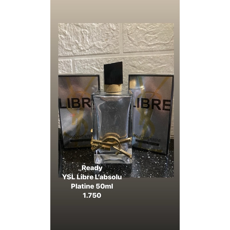 ysl parfum libre platine