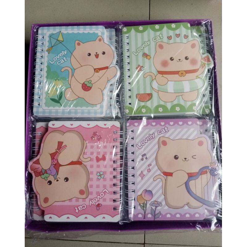 

memo ring spiral motif lovely cat satuan