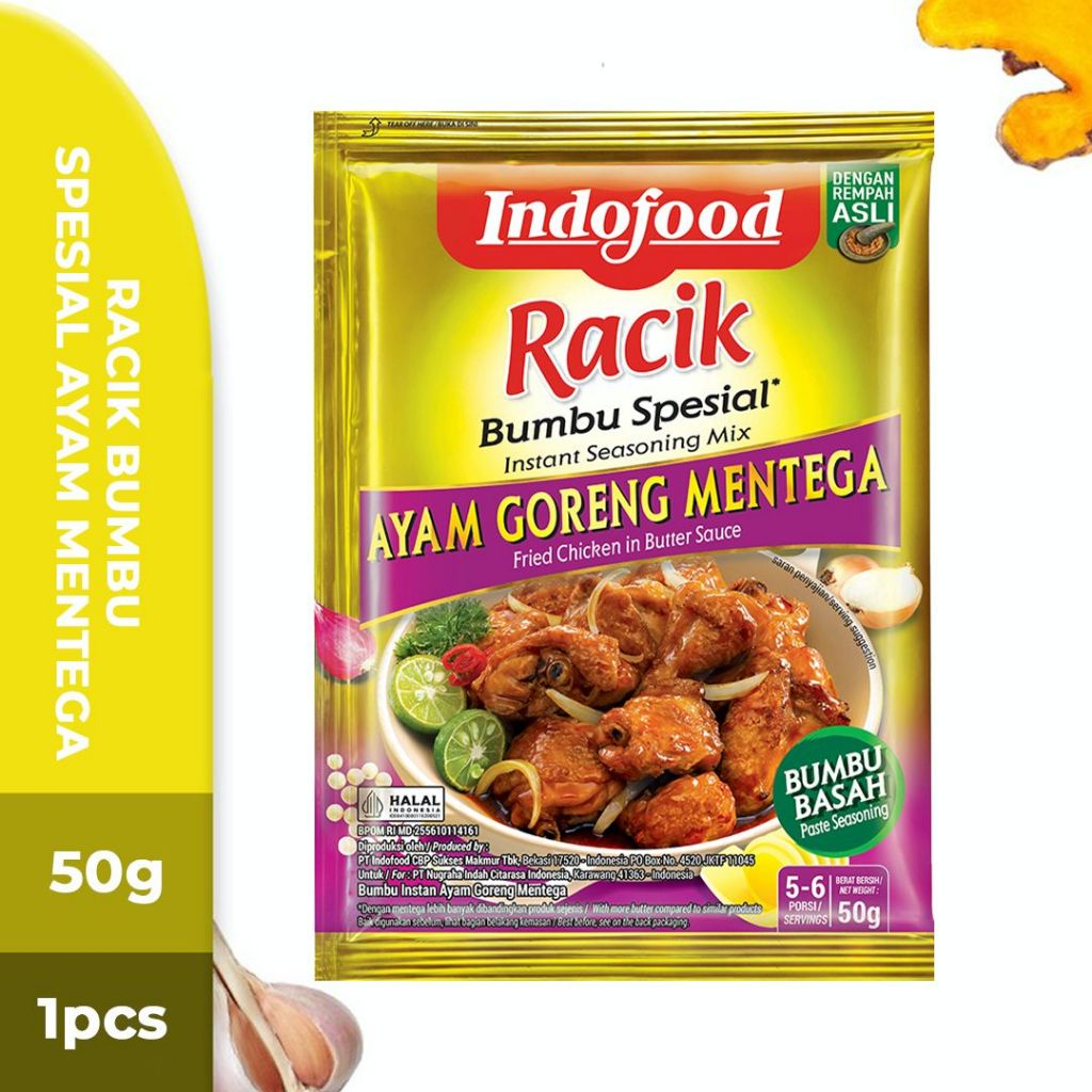 

Indofood Racik Bumbu Spesial Ayam Mentega 50gr