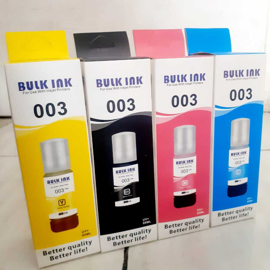 Tinta Printer Bulk Ink Seri 003 Untuk Type Printer EPSON L3110 ,L1110.L3150 Seri Terbaru