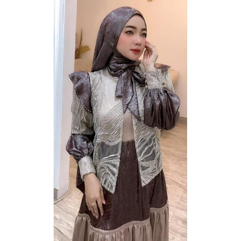 GAMIS DRESS SET FAESTA BARLA BY FAESTA SYARI GAMIS PESTA