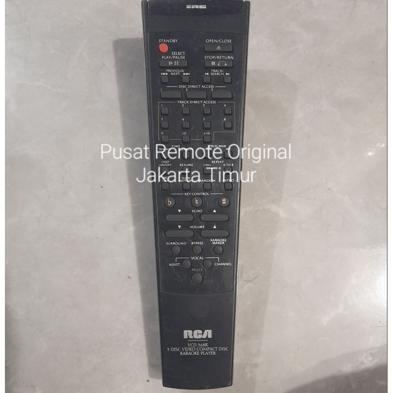 REMOTE REMOT DVD PLAYER KARAOKE RCA VCD 368K ORIGINAL ASLI