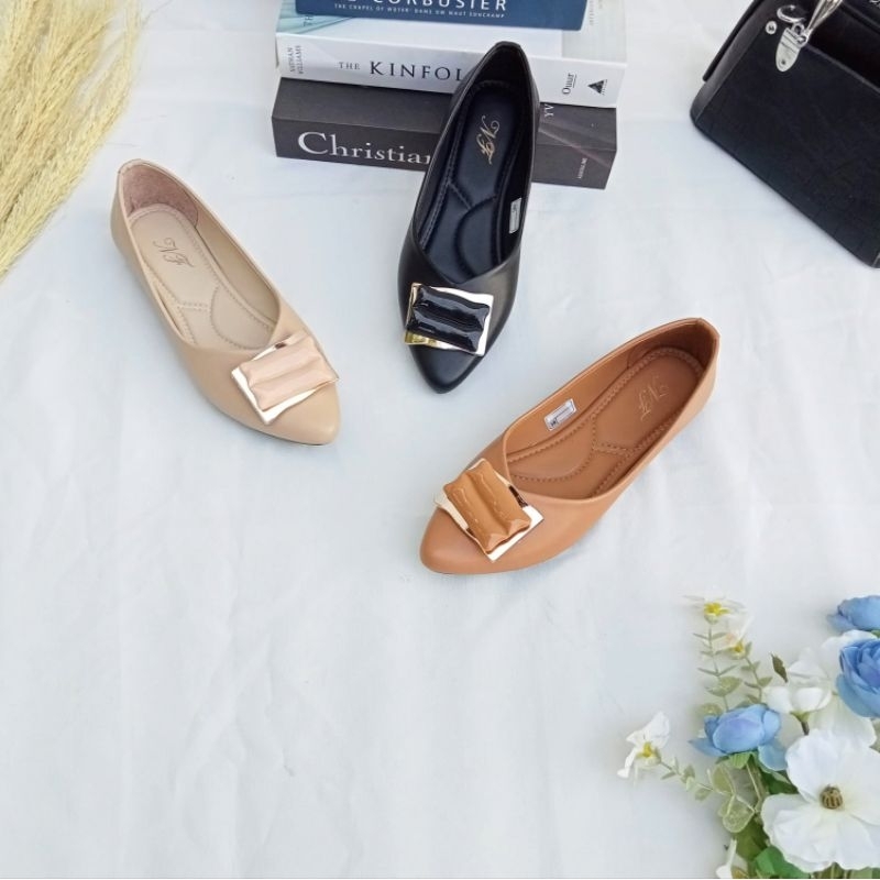 NF Sepatu Flat Shoes Wanita Raina