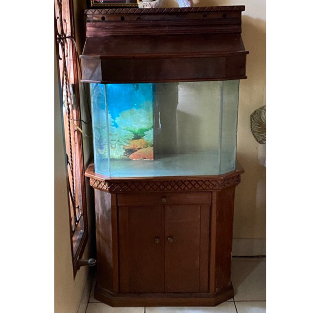 preloved lemari aquarium mini