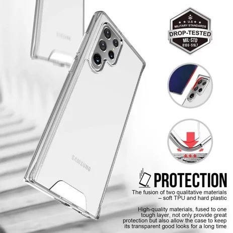 CASE SPACE CRYSTAL CLEAR ANTI KUNING SAMSUNG S25 FE S25 ULTRA S25+ S24FE S24 S24ULTRA S24+ S23FE S23