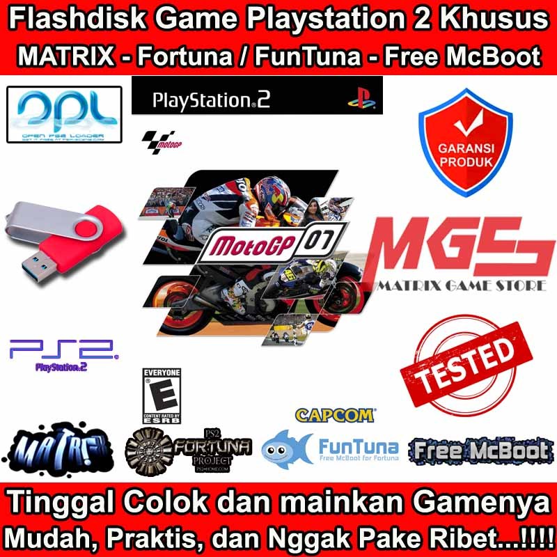 Flashdisk Game PS2 PS 2 MotoGP 07 Moto GP 07 MotoGP 2007 Moto GP 2007