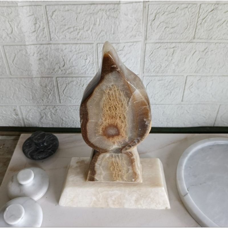 Patung hias motif batu onix Termurah