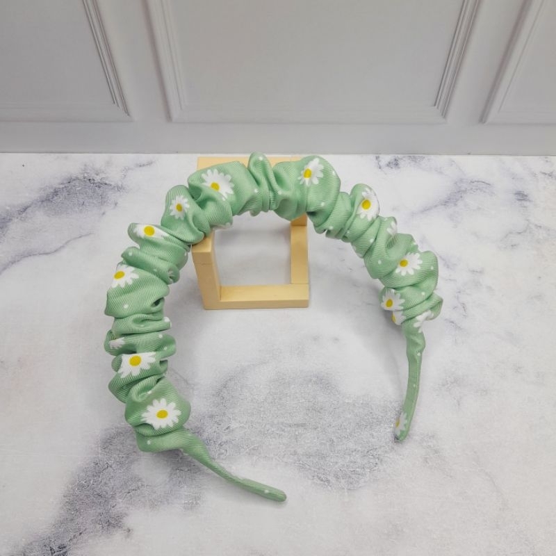 Bando Scrunchie aesthetic korea motif daisy / Bando Viral Nagita Slavina