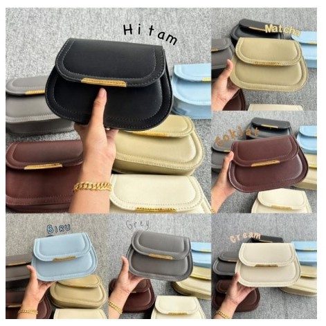 Tas oval premium simpel slempang wanita aesthetic terlaris