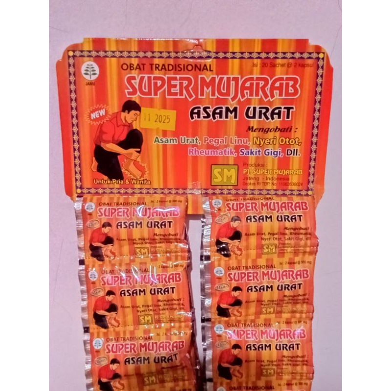 

SUPER MUJRAB kapsul asam urat 100%Original