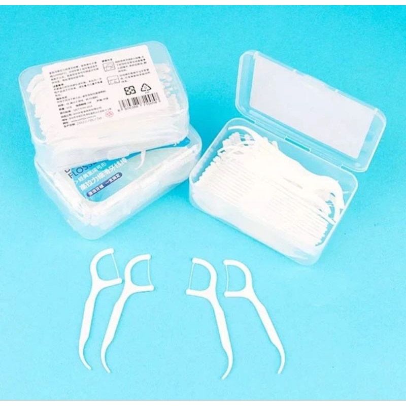 Dental Floss / Benang Tusuk Gigi Dental Floss / 50 Buah Dental Floss Pembersih Gigi