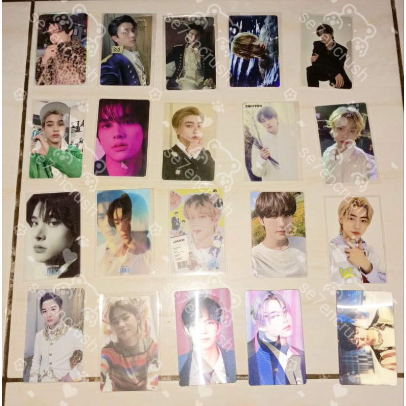 PHOTOCARD WTS TAKE ALL JAKE BDC LD SW M2U PWS JAKE SW R2 GS25 JAKE MACAN JAKE DARK BLOOD ORANGE BLOO