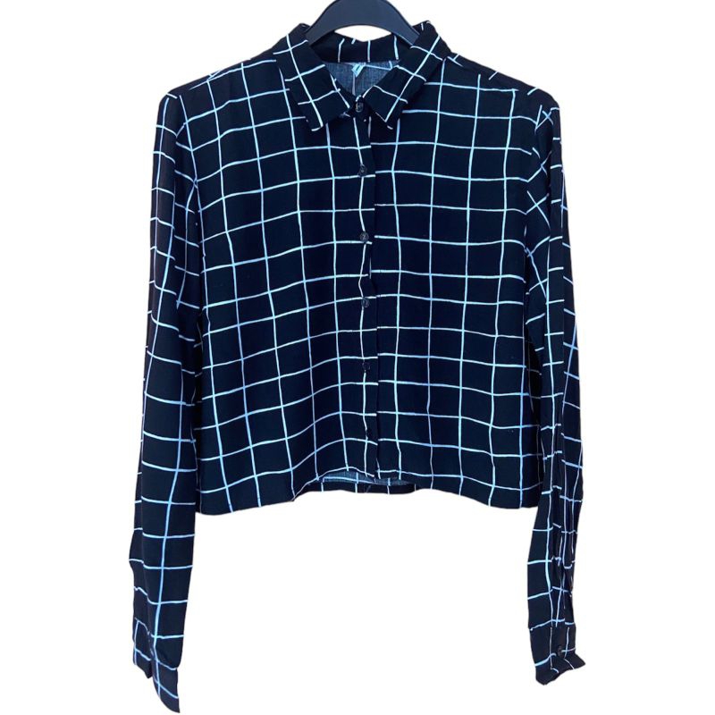 preloved colorbox kemeja hitam kotak