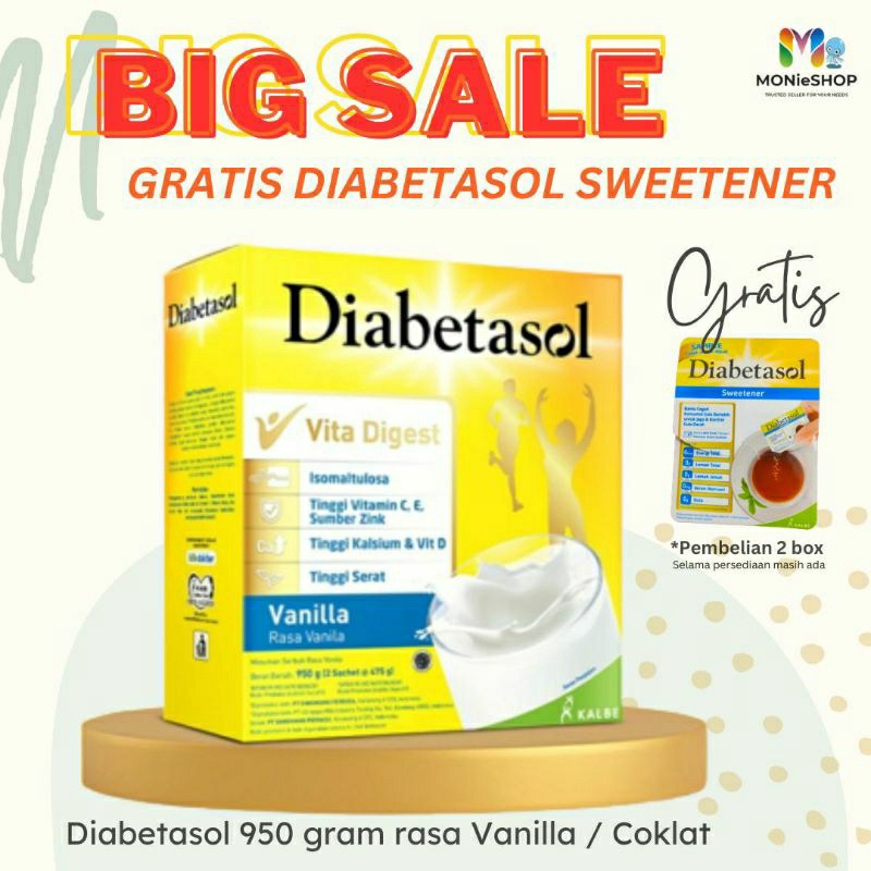 

1212 SUSU DIABETASOL Susu Diabetasol 95gr 1Kg 57gr 6gr Diabetasol 1 gr serbuuu
