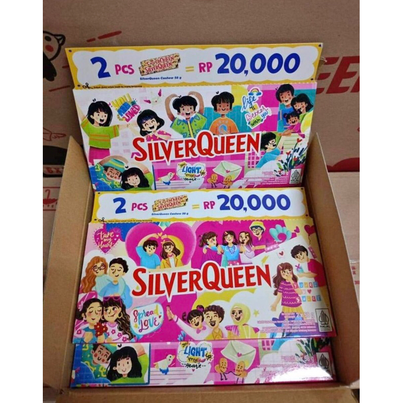 

Silverqueen 58gram isi 2Pcs