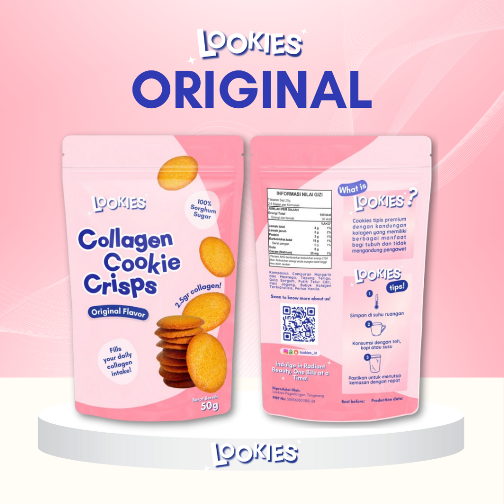 

Lookies Collagen Cookies Crisps - Varian Original