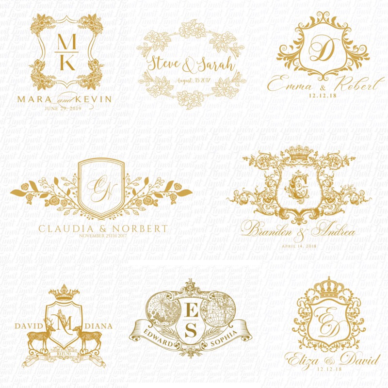 ARABELLA WEDDING LOGO MONOGRAM | JASA BIKIN DESAIN LOGO SIMPLE ELEGAN