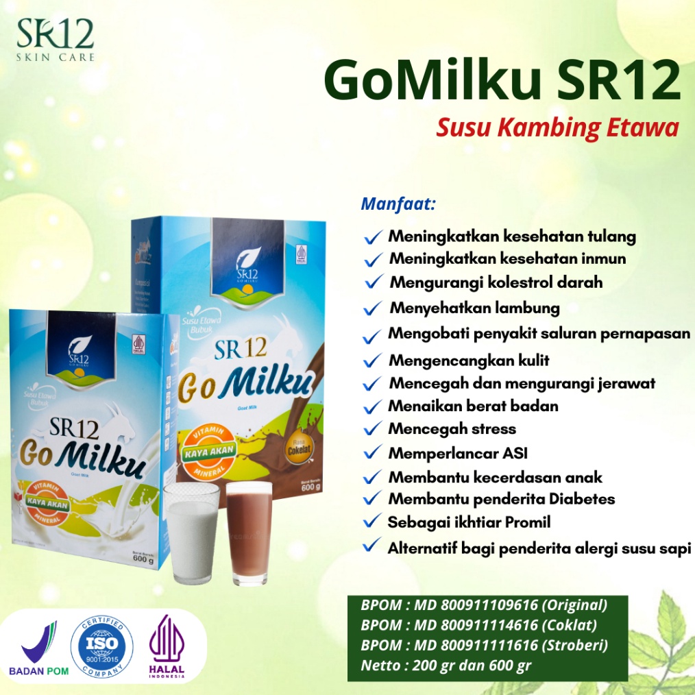 

Termurah Go Milku SR12 Halal Susu Kambing Etawa Premium Meningkatkan Kesehatan Inmun Aman Bumil Busui