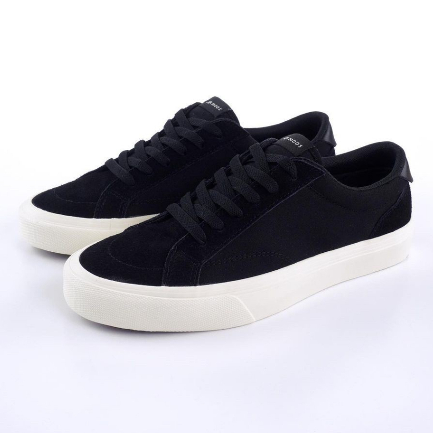 SEPATU SNEAKERS MOOS OX VENUS BLACK/OFF WHITE ORIGINAL SEPATU HITAM PUTIH SEPATU KASUAL UNISEX
