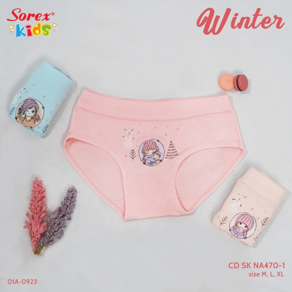 [ 3 pcS ] CD Sorex Kids NA470  Celana Dalam Anak Perempuan Super Soft CD SK NA 470 - Dyarshop
