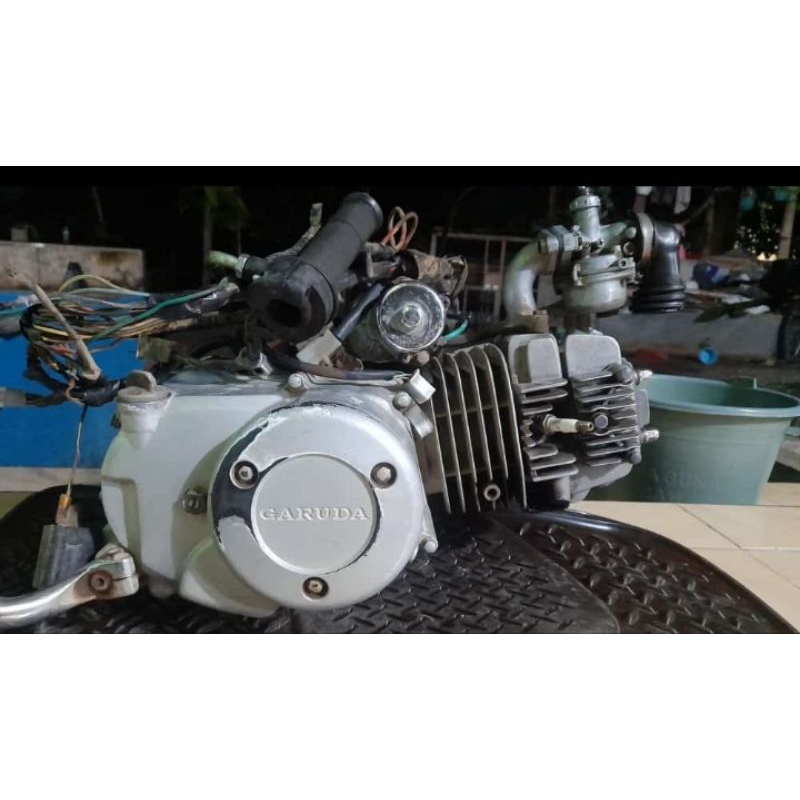 mesin garuda 124 lengkap set nomor rangka pengapian plat W