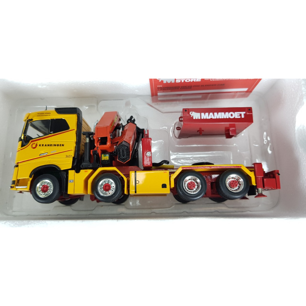 Wsi volvo fh4 sleeper cab palfinger crane kranringen diecast 1 50