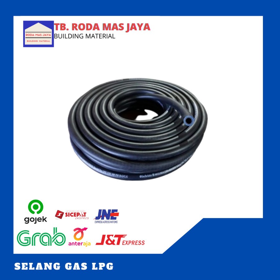Selang Gas LPG/ Selang gas permeter/Selang gas hitam/Selang LPG