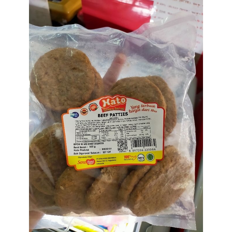 

HATO BEEF PATIES ISI 10