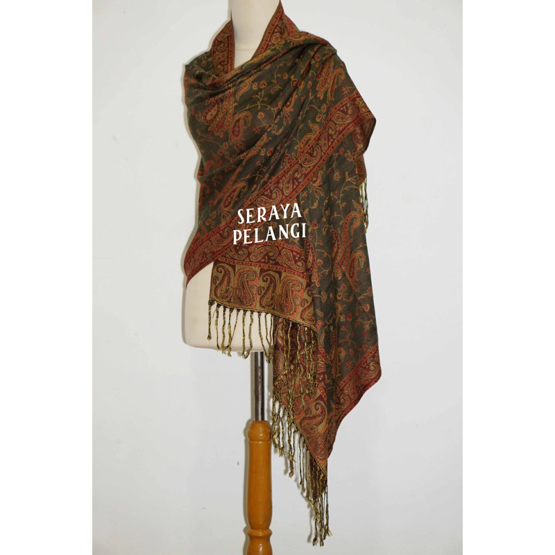 Pashmina Keong 41 Selendang Scarf Syal Shawl Pasmina Halus Souvenir Hadiah Ulang Tahun Birthday Gift