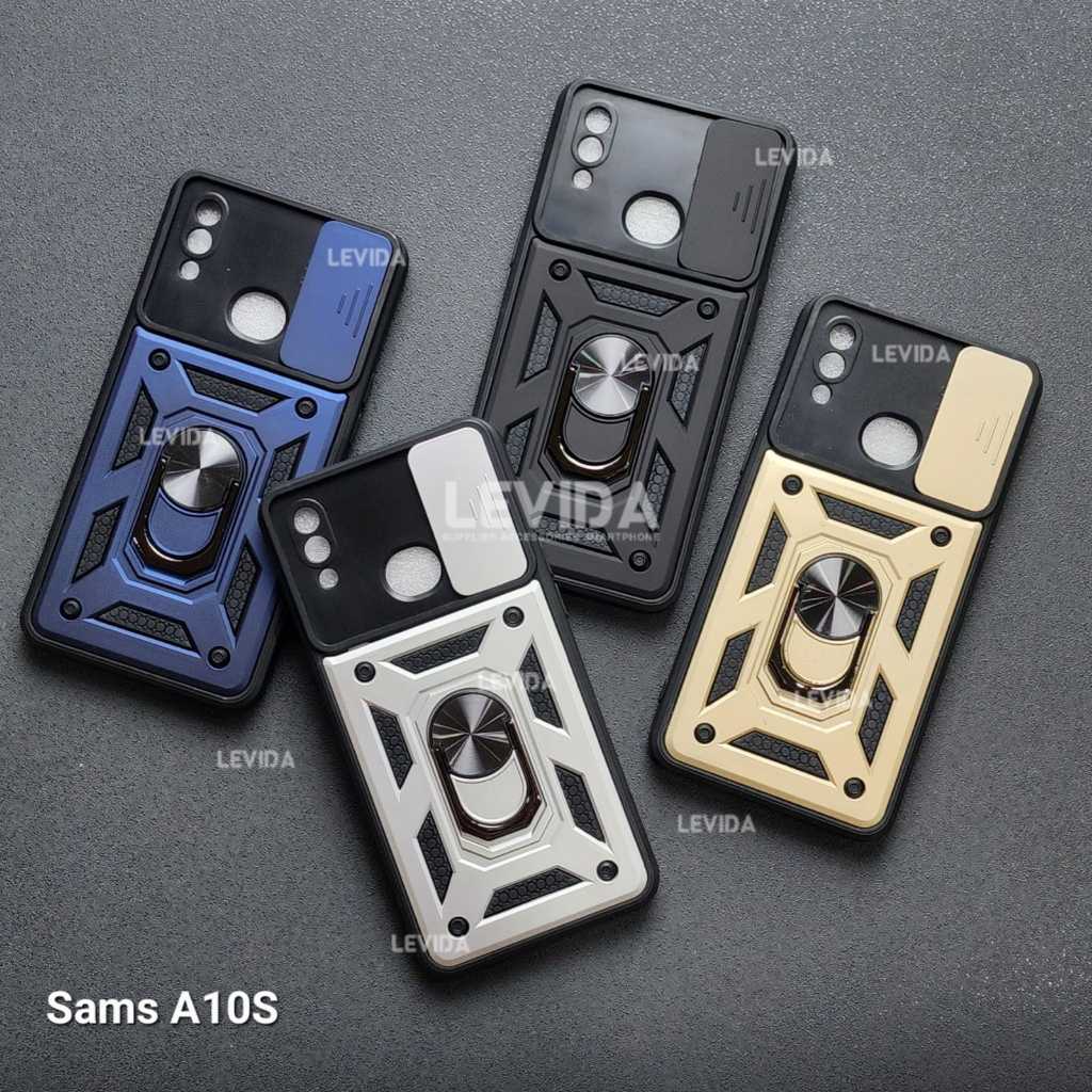 Samsung A10S Case ARMOR SLIDE PROTECT KAMERA Case Robot Slide Kamera + RingStand Case Samsung A10S