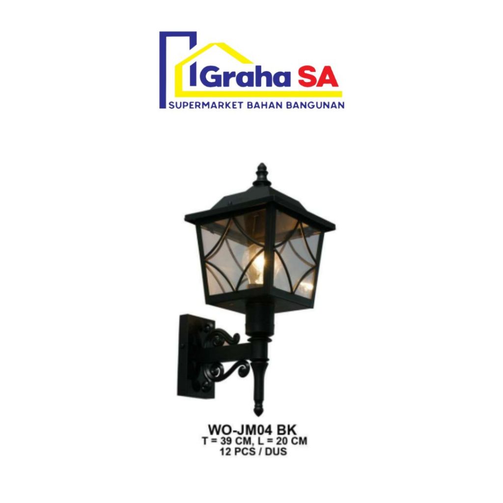 LUMINA LAMPU DINDING WO JM04 BK