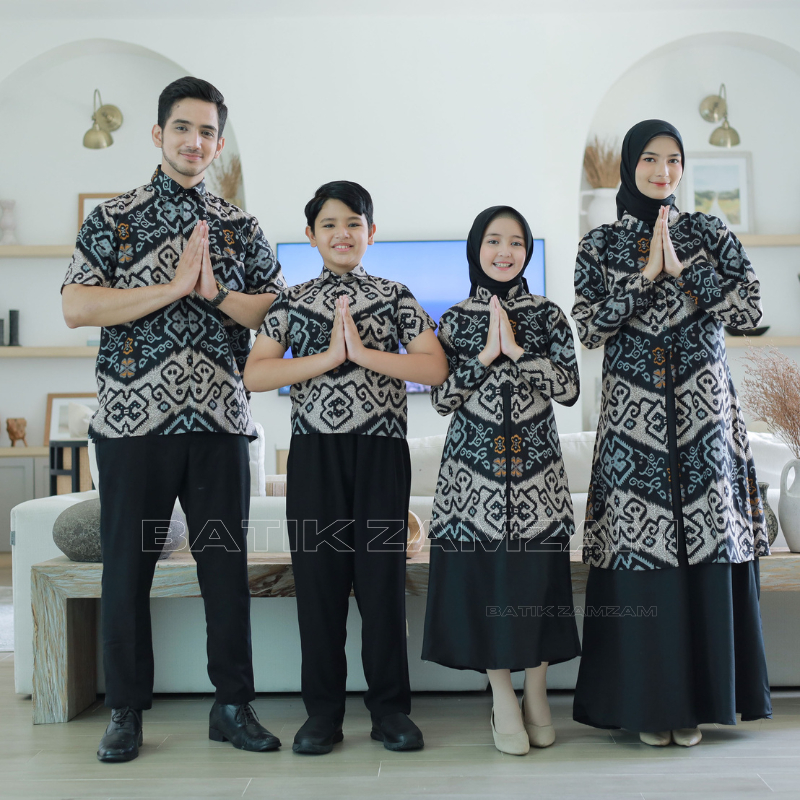 Motif Fayola Baju Couple Pasangan Keluarga Batik Couple Anak Gamis Batik Lebaran Seragam