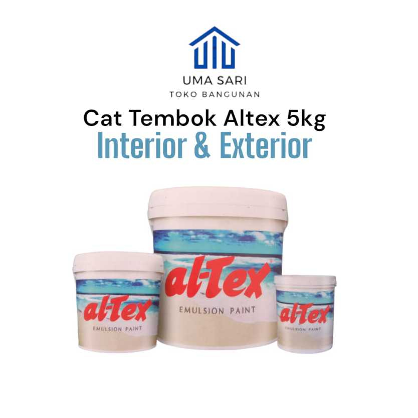 CAT TEMBOK CAT INTERIOR EKSTERIOR ALTEX 5 KG PACKING AMAN