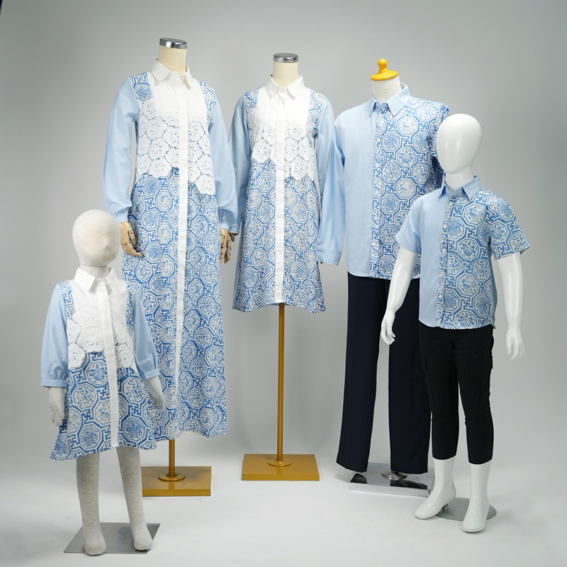 Set Family Raya Collection Camellia Lace Katun