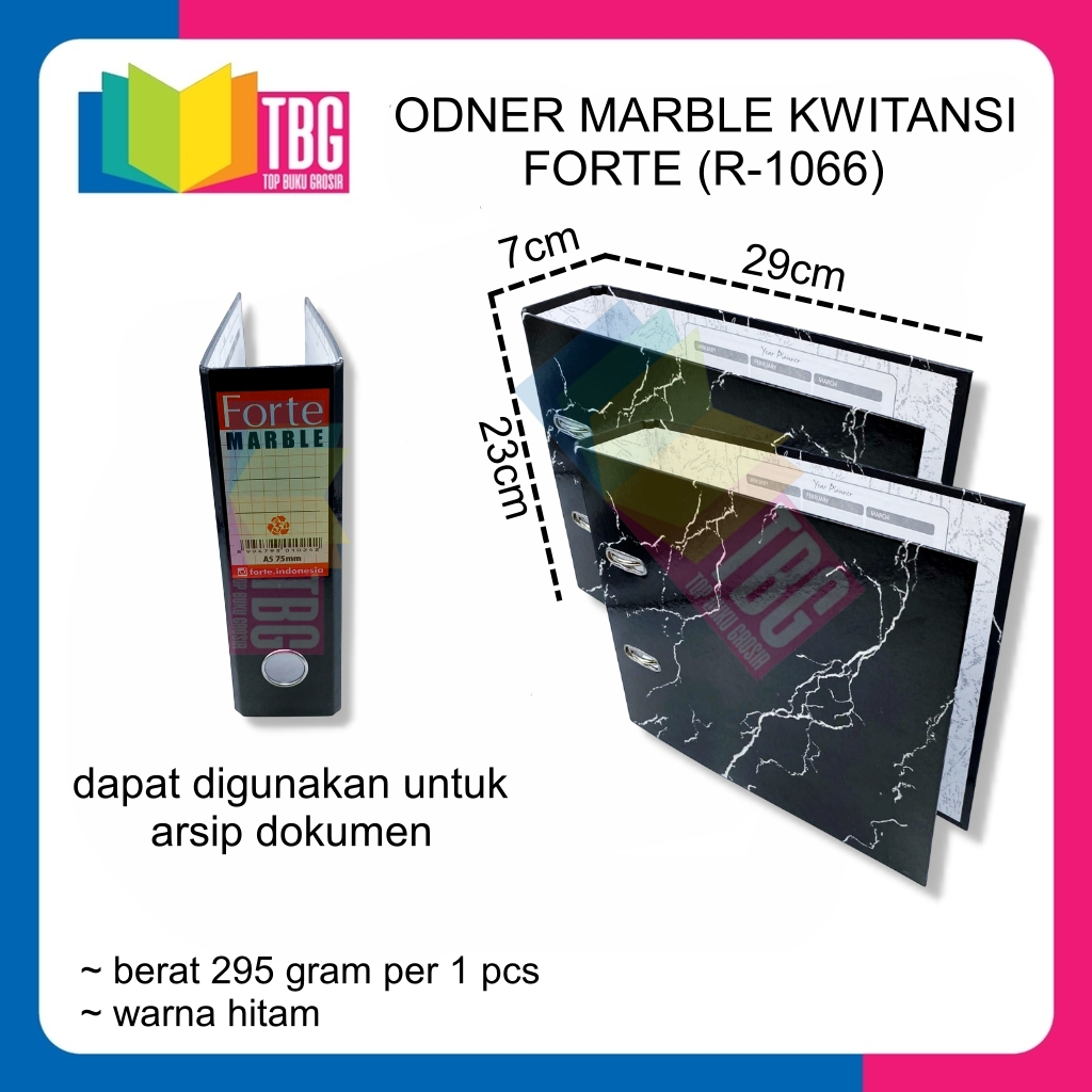 

1 PCS ODNER MARBLE KWITANSI FORTE / ORDNER / FILE ORGANIZER (R-1066)