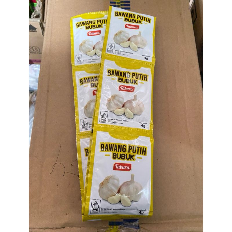 

bawang putih bubuk tabura renteng 12 sachet