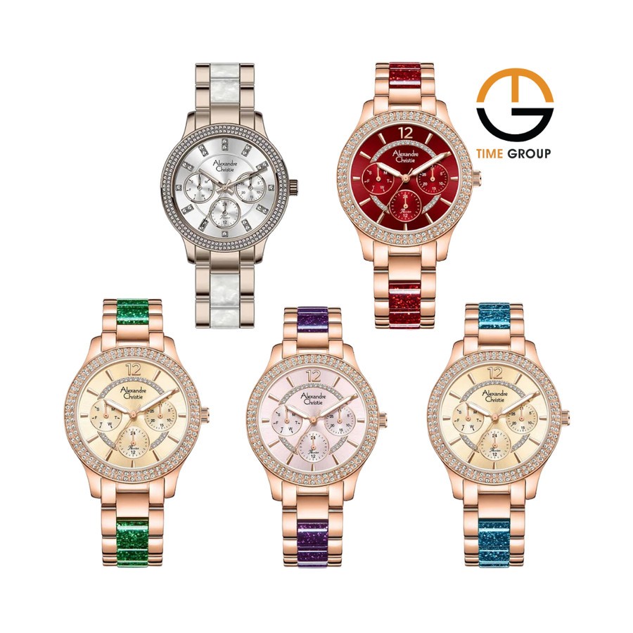 JAM TANGAN WANITA ALEXANDRE CHRISTIE AC2914 AC 2914 BFB STAINLESS